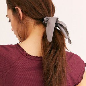 Free People Silver Milano Scrunchie